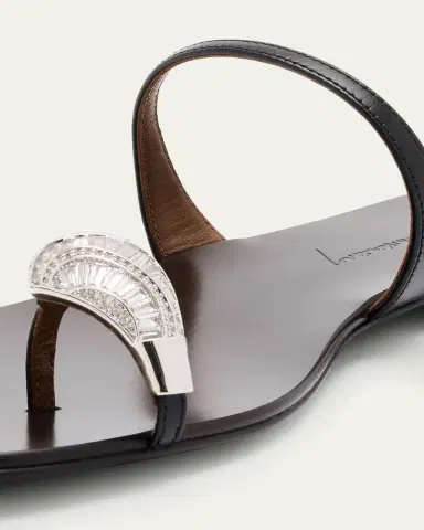 Giuseppe Zanotti Crystal Jewel Thin Strap Leather Sandals | Thumbnail 5 Giuseppe Zanotti Crystal Jewel Thin Strap Leather Sandals | Thumbnail 5