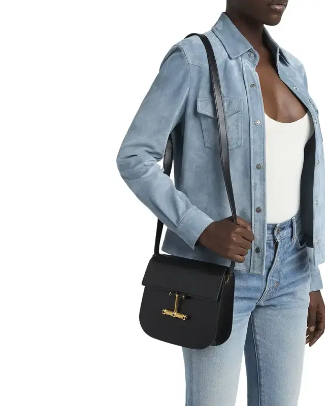 Tara Mini Flap Crossbody Bag in Leather