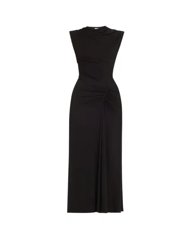 SIMKHAI Acacia Sleeveless Gathered Midi Dress