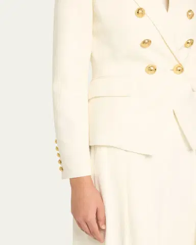 Balmain Classic Double-Breasted Fitted Wool Jacket | Thumbnail 9 Balmain Classic Double-Breasted Fitted Wool Jacket | Thumbnail 9