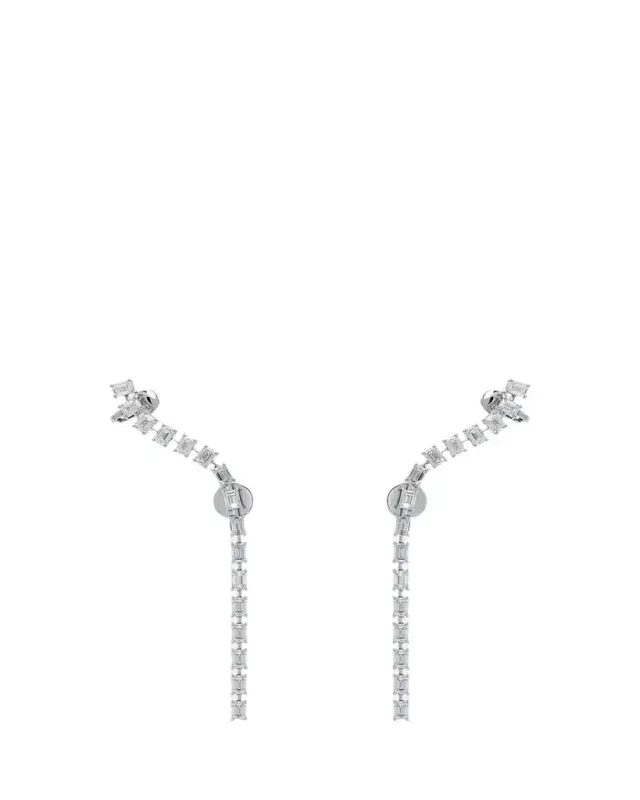 Scala Dancing Diamond Climber Earrings in 18K White Gold