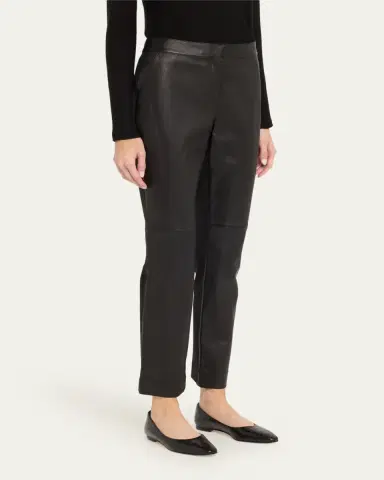 Lafayette 148 New York Leather and Acclaimed Stretch Cigarette Pants | Thumbnail 4 Lafayette 148 New York Leather and Acclaimed Stretch Cigarette Pants | Thumbnail 4