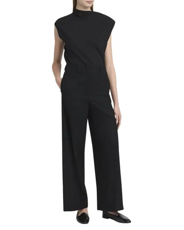 Fluid Wool Straight-Leg Trousers