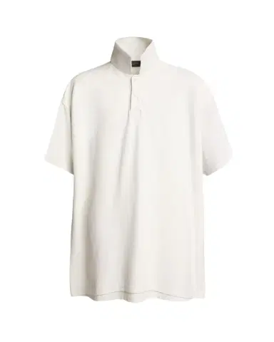 Balenciaga Men's Oversized Double-Layer Polo Shirt | Thumbnail 1 Balenciaga Men's Oversized Double-Layer Polo Shirt | Thumbnail 1