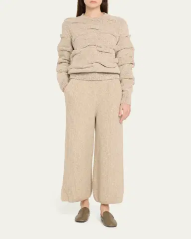 Loro Piana Valduggia Drawstring Cashmere GG 5 Pants | Thumbnail 2