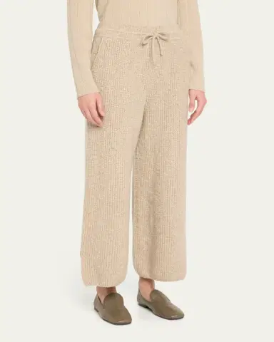 Loro Piana Valduggia Drawstring Cashmere GG 5 Pants | Thumbnail 4