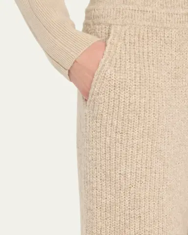 Loro Piana Valduggia Drawstring Cashmere GG 5 Pants | Thumbnail 5