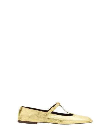 The Row Metallic T-Strap Ballerina Flats | Thumbnail 1
