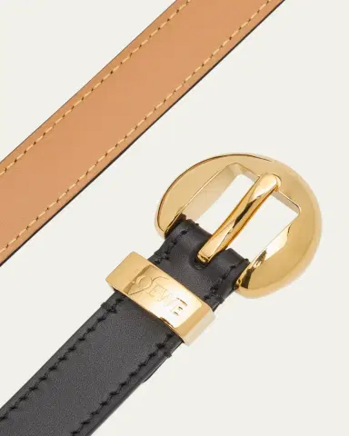 Loewe Pebble Leather Skinny Belt | Thumbnail 3