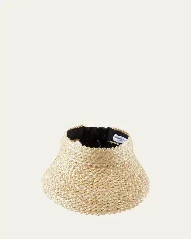 Eugenia Kim Ricky Braided Straw Visor | Thumbnail 3