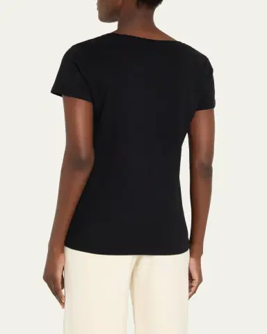 MAJESTIC FILATURES V-Neck Organic Cotton T-Shirt | Thumbnail 8 MAJESTIC FILATURES V-Neck Organic Cotton T-Shirt | Thumbnail 8