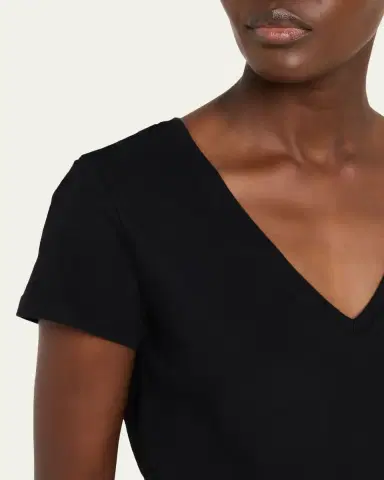MAJESTIC FILATURES V-Neck Organic Cotton T-Shirt | Thumbnail 10 MAJESTIC FILATURES V-Neck Organic Cotton T-Shirt | Thumbnail 10