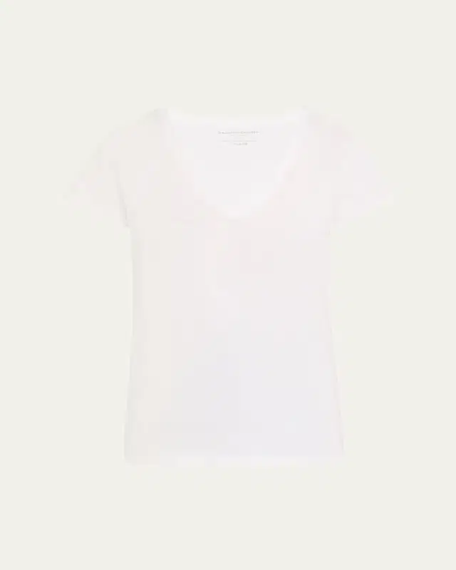 Majestic Filatures V-Neck Organic Cotton T-Shirt