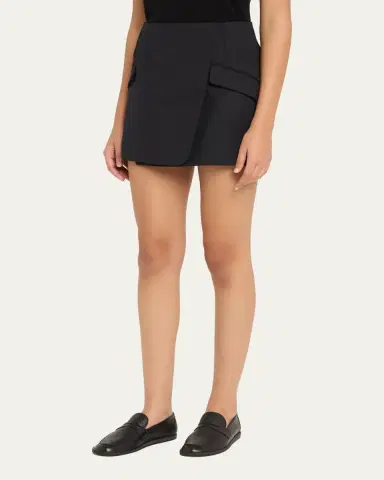 Simkhai Payton Mini Wrap Skirt | Thumbnail 4