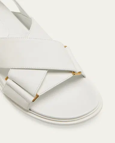 Marni Fussbet Leather Crisscross Sandals | Thumbnail 2