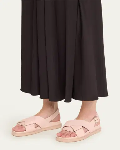 Marni Fussbet Leather Crisscross Sandals | Thumbnail 3