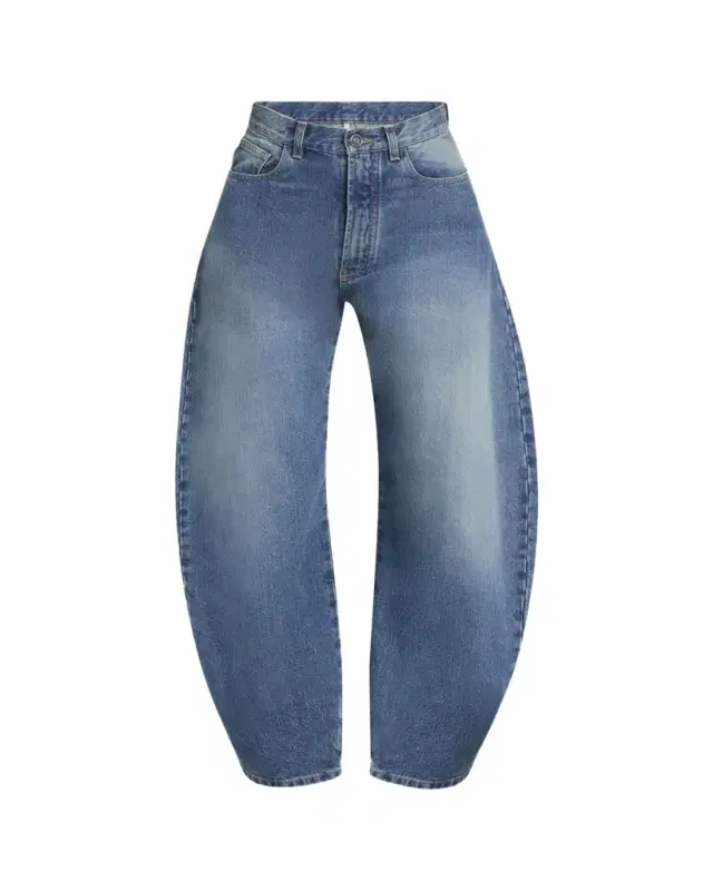 Mid-Rise Wide-Leg Barrel Jeans