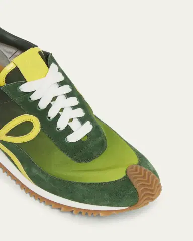 Loewe Flow Runner Suede and Leather Sneakers | Thumbnail 9 Loewe Flow Runner Suede and Leather Sneakers | Thumbnail 9