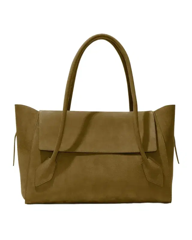 Tate East-West Satchel Bag in Nubuck Calfskin