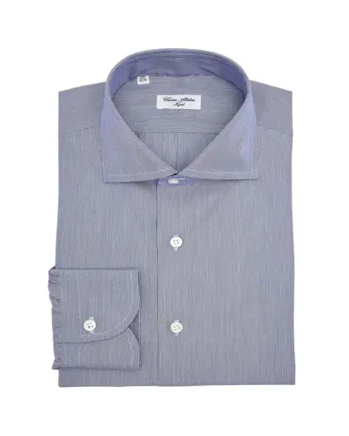 Cesare Attolini Men's Cotton Candy Stripe Dress Shirt | Thumbnail 1