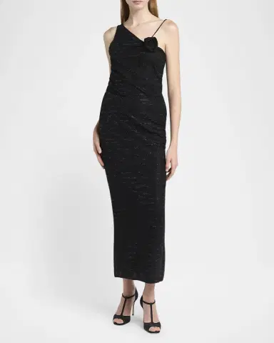 Giorgio Armani Embellished Rose One-Shoulder Gown | Thumbnail 2