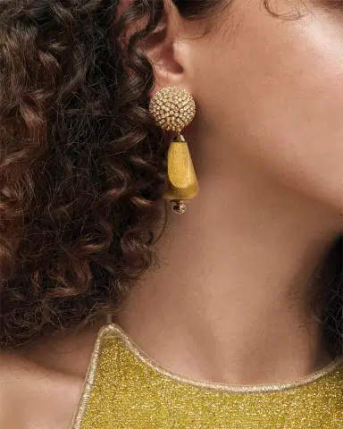 Saule Label Dalia Earrings in Gilded Gold | Thumbnail 2