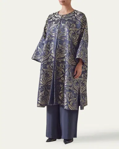 Eskandar Round-Neck Reversible Chinese Jacket | Thumbnail 2