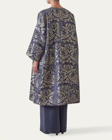 Eskandar Round-Neck Reversible Chinese Jacket | Thumbnail 3