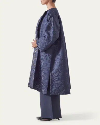Eskandar Round-Neck Reversible Chinese Jacket | Thumbnail 4