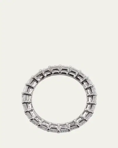 Kendall Row 14K White Gold Emerald-Cut Lab Grown Diamond Eternity Band | Thumbnail 3 Kendall Row 14K White Gold Emerald-Cut Lab Grown Diamond Eternity Band | Thumbnail 3