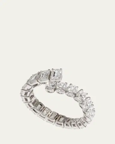 Kendall Row 14K White Gold Lab Grown Diamond Eternity Band | Thumbnail 3