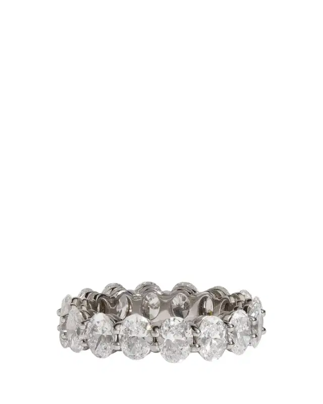 Kendall Row 14K White Gold Oval Lab Grown Diamond Eternity Band