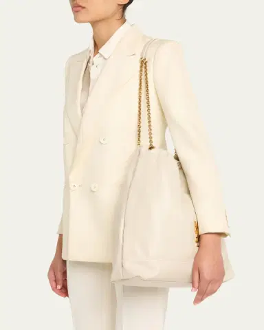 Saint Laurent Jamie Large Pochon YSL Shoulder Bag in Quilted Lambskin Leather | Thumbnail 11