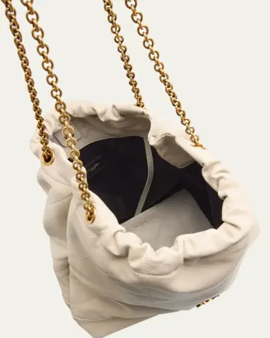 Saint Laurent Jamie Large Pochon YSL Shoulder Bag in Quilted Lambskin Leather | Thumbnail 13