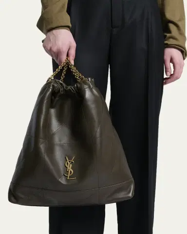 Saint Laurent Jamie Large Pochon YSL Shoulder Bag in Quilted Lambskin Leather | Thumbnail 15