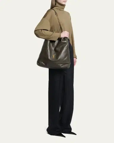 Saint Laurent Jamie Large Pochon YSL Shoulder Bag in Quilted Lambskin Leather | Thumbnail 18