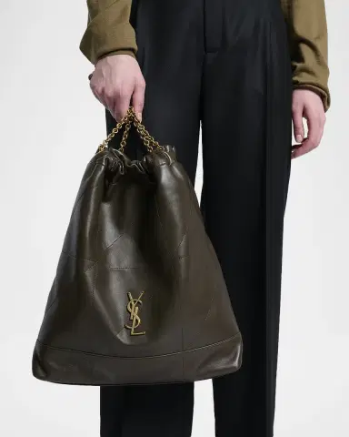 Saint Laurent Jamie Large Pochon YSL Shoulder Bag in Quilted Lambskin Leather | Thumbnail 25