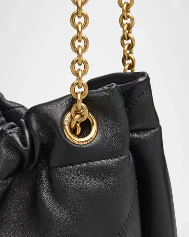 Saint Laurent Jamie Large Pochon YSL Shoulder Bag in Quilted Lambskin Leather | Thumbnail 4