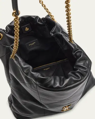 Saint Laurent Jamie Large Pochon YSL Shoulder Bag in Quilted Lambskin Leather | Thumbnail 8