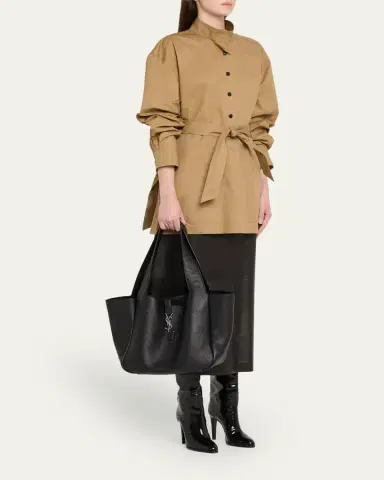 Saint Laurent Jamie Large Pochon YSL Shoulder Bag in Quilted Lambskin Leather | Thumbnail 9