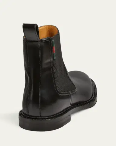 Gucci Men's William Leather Chelsea Boots | Thumbnail 2