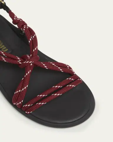Miu Miu Nastro Cross Rope Grip-Strap Sandals | Thumbnail 15