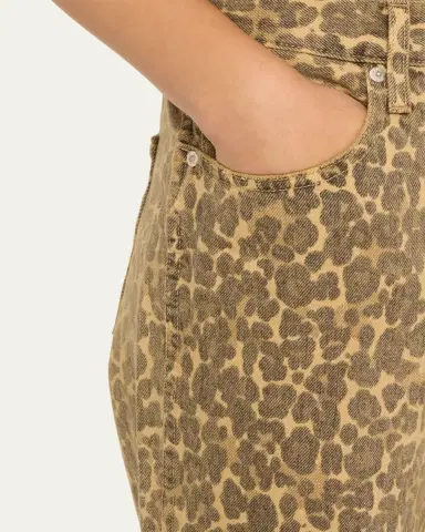 AMO Denim Billie Cropped Leopard Jeans | Thumbnail 5