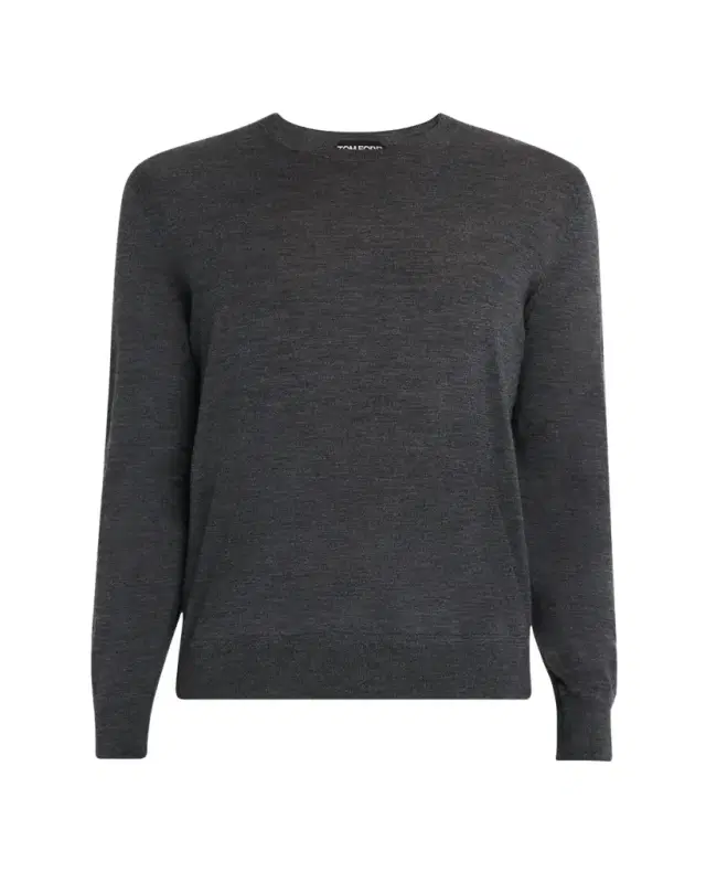 Men's Fine Gauge Wool Crewneck Sweater