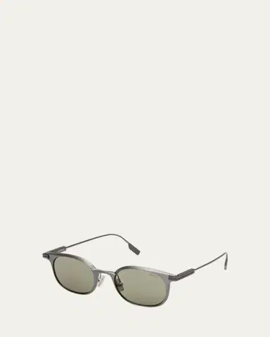 Zegna Men's Round Metal Sunglasses | Thumbnail 3 Zegna Men's Round Metal Sunglasses | Thumbnail 3