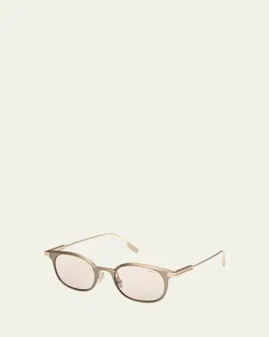 Zegna Men's Round Metal Sunglasses | Thumbnail 7 Zegna Men's Round Metal Sunglasses | Thumbnail 7