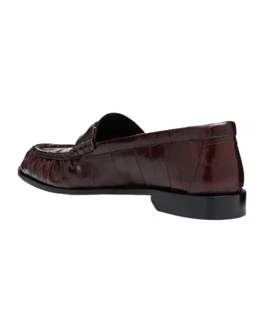 Saint Laurent Men's Eel Leather Cassandre Penny Loafers | Thumbnail 1