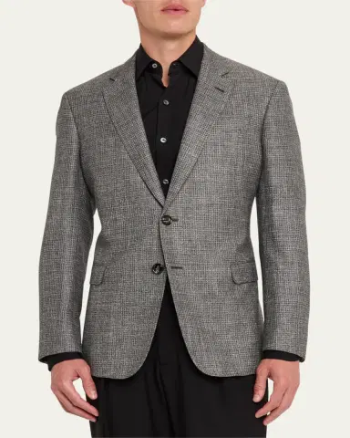 Giorgio Armani Men's Crushed Texture Sport Coat | Thumbnail 4 Giorgio Armani Men's Crushed Texture Sport Coat | Thumbnail 4