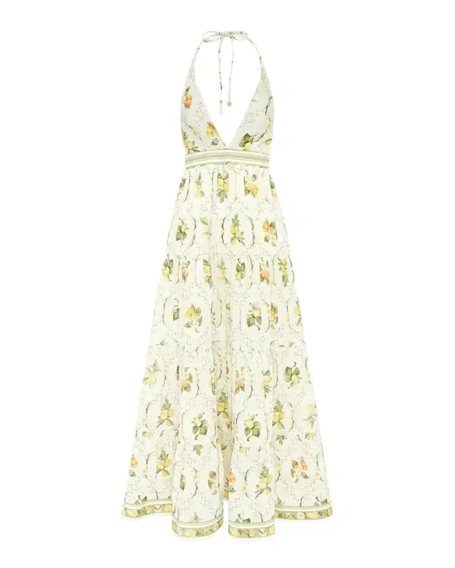 Jacinta Backless Halter Maxi Dress
