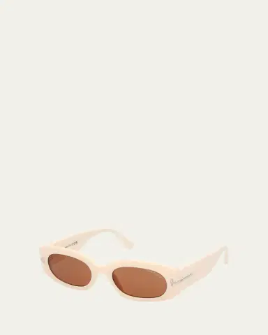 Tom Ford Cielle Oval Acetate Sunglasses | Thumbnail 2